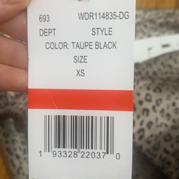 Cheetah print dress, satin, silver/gold shade - Picture 3 of 3